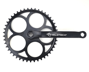 24104 Velotech hajtómű acél fekete